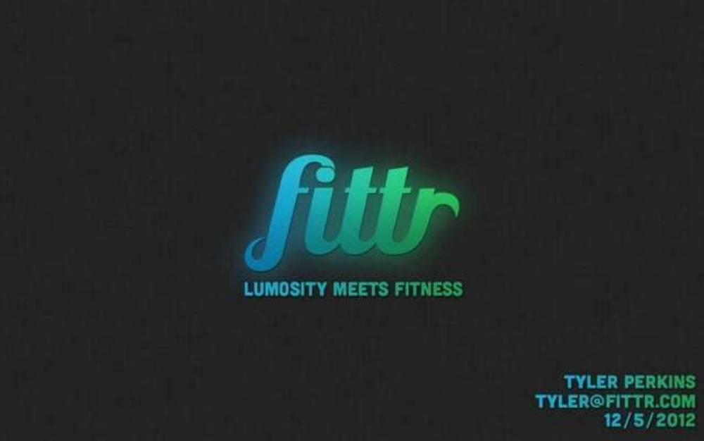 Fittr pitch deck, cover slide