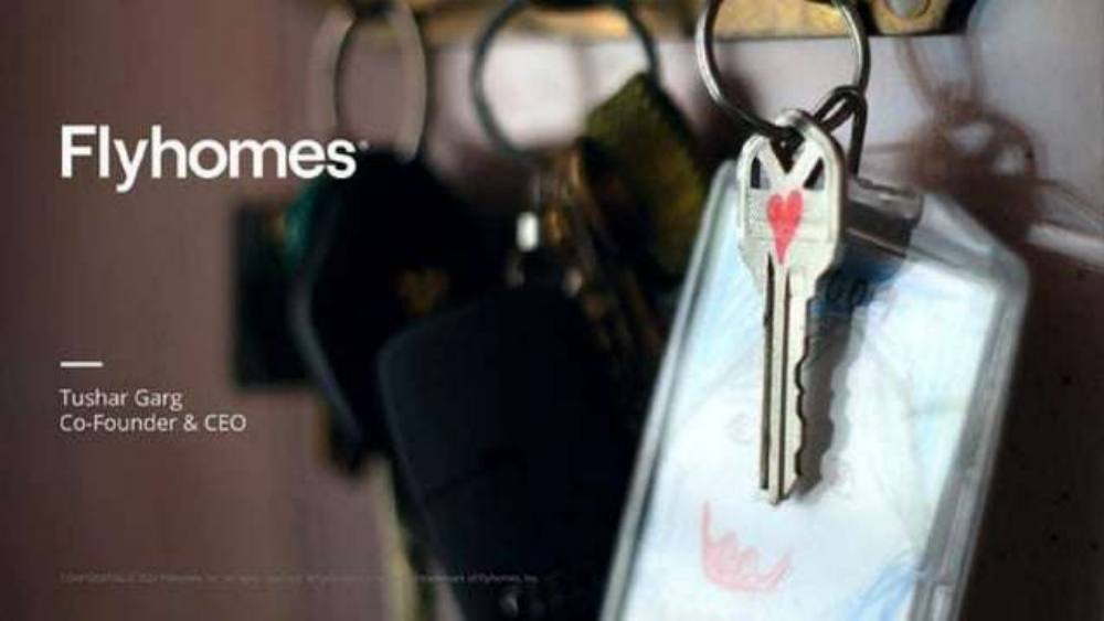 FlyHomes pitch deck, cover slide