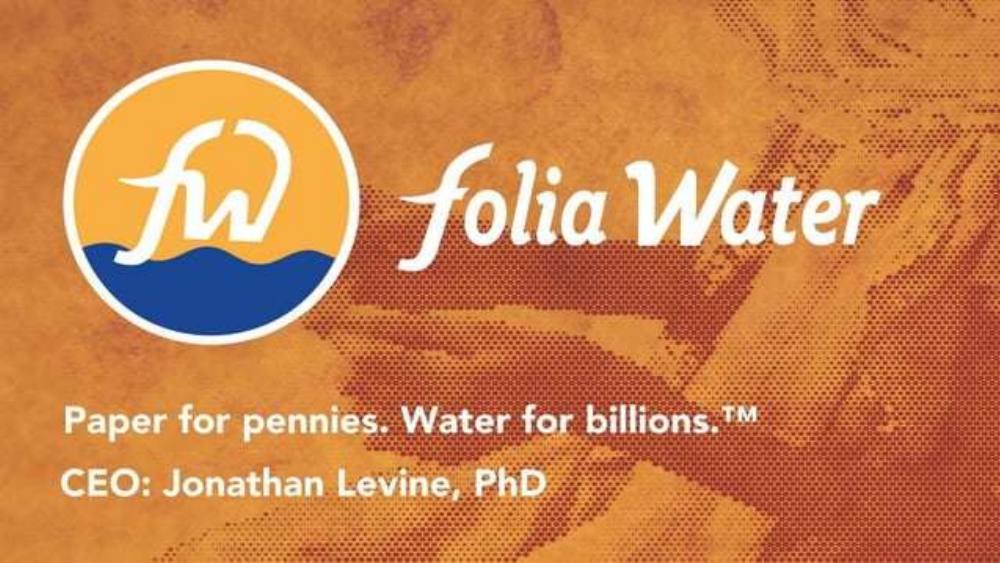 Foliawater pitch deck, cover slide
