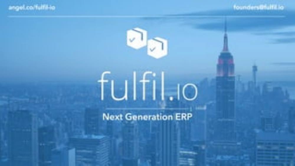 Fulfilio pitch deck, cover slide