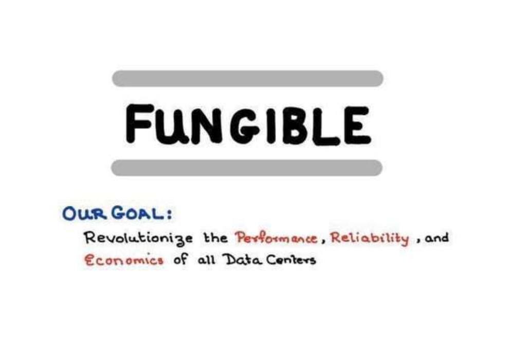 Fungible pitch deck, cover slide