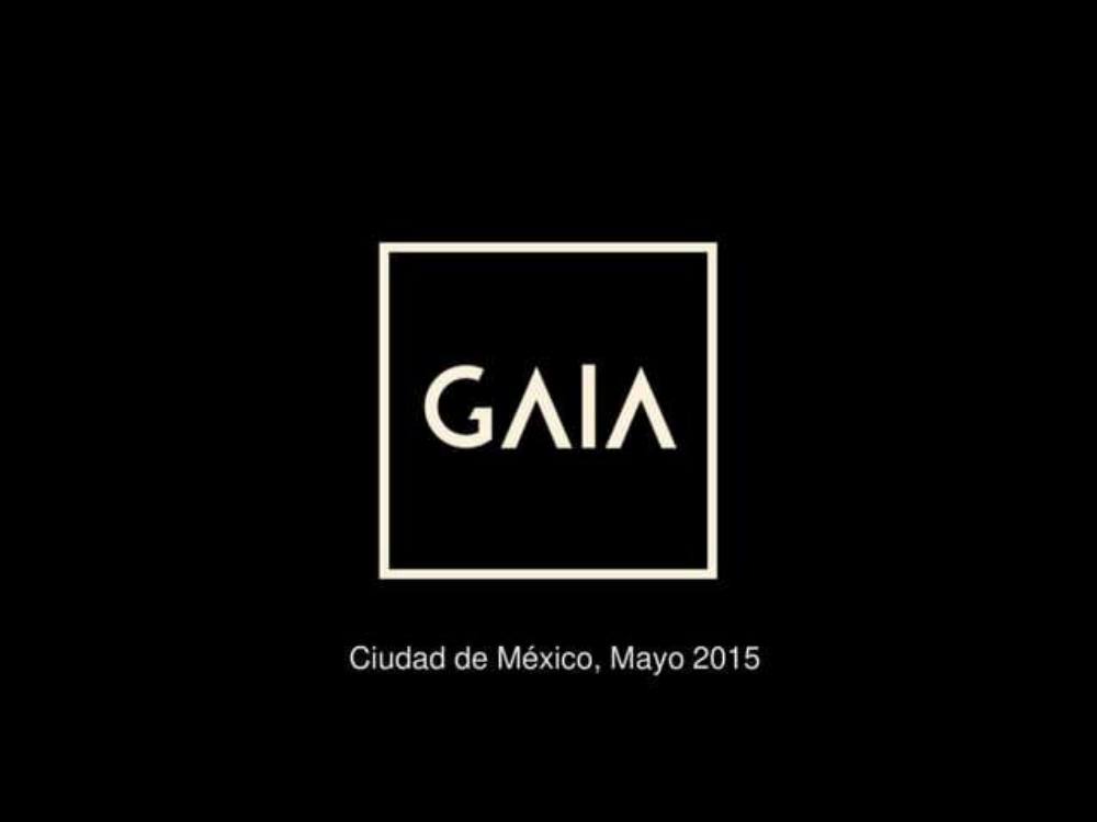 Gaia pitch deck, cover slide