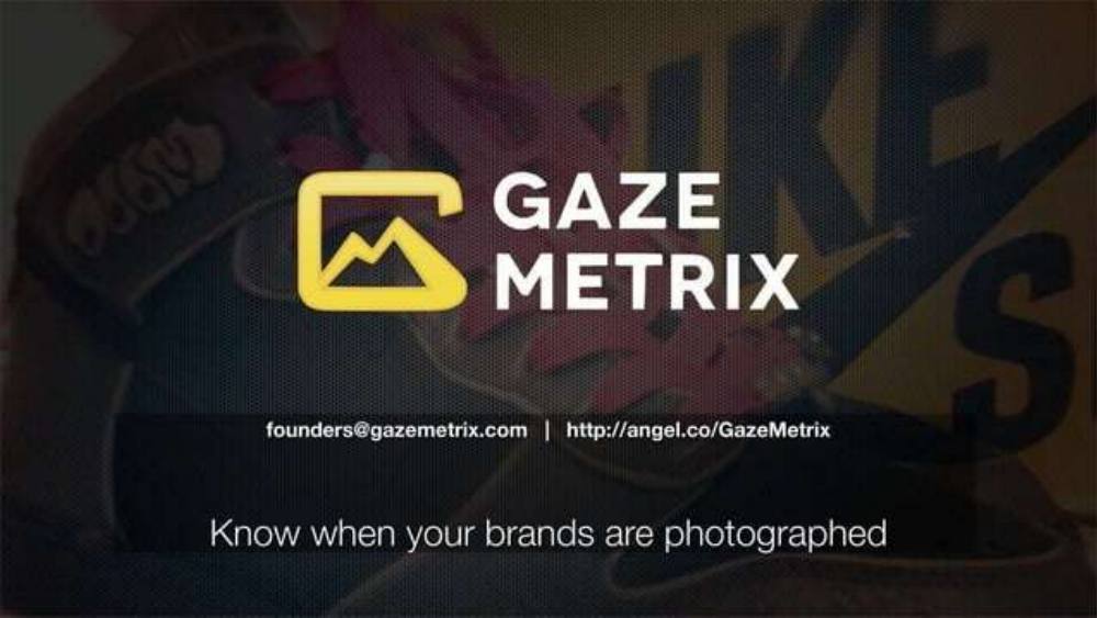Gazematrix pitch deck, cover slide