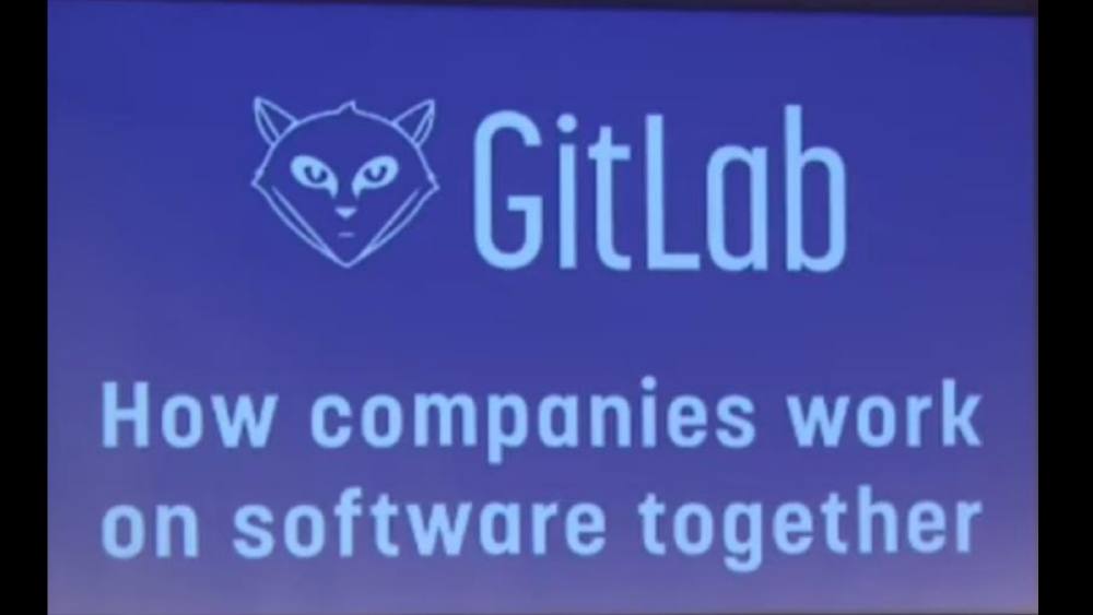 GitLab pitch deck, cover slide