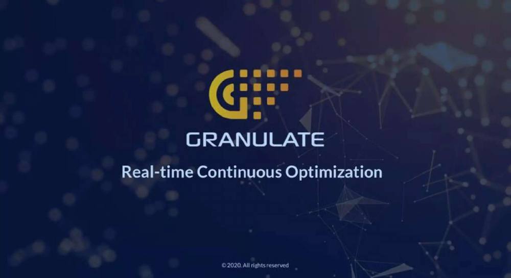 Granulate pitch deck, cover slide