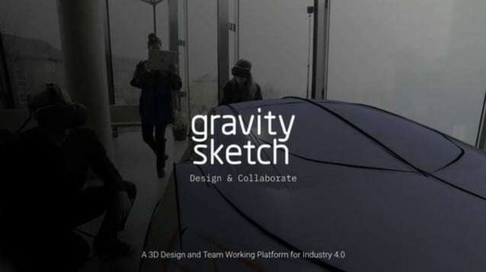 Gravity Sketch pitch deck, cover slide