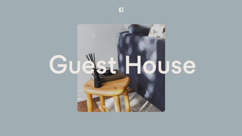 Guest House pitch deck, cover slide