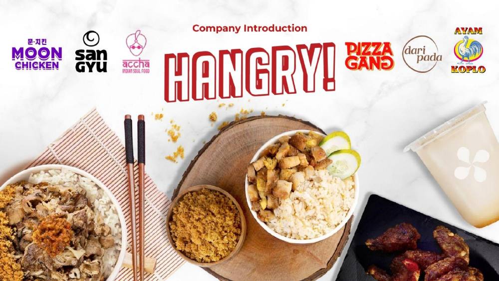 Hangry pitch deck, cover slide