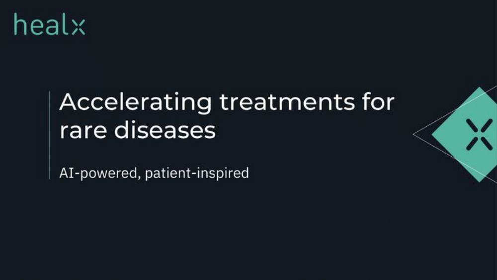 Healx pitch deck, cover slide