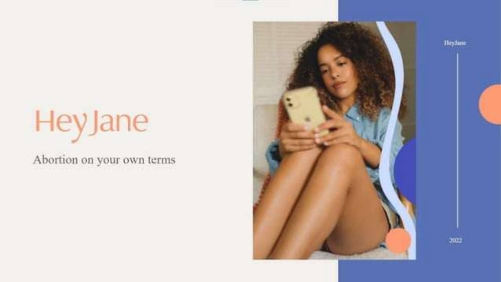 Hey Jane pitch deck, cover slide