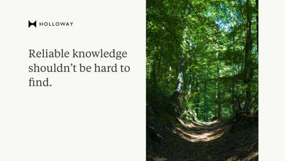 Holloway pitch deck, cover slide