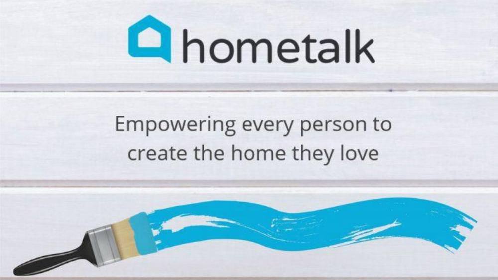 Hometalk pitch deck, cover slide