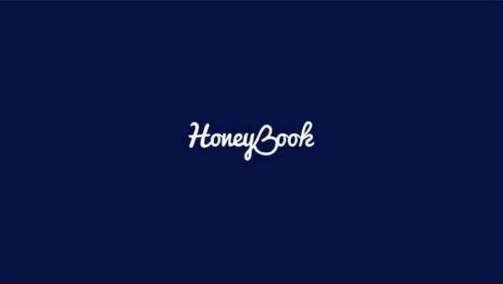 HoneyBook pitch deck, cover slide