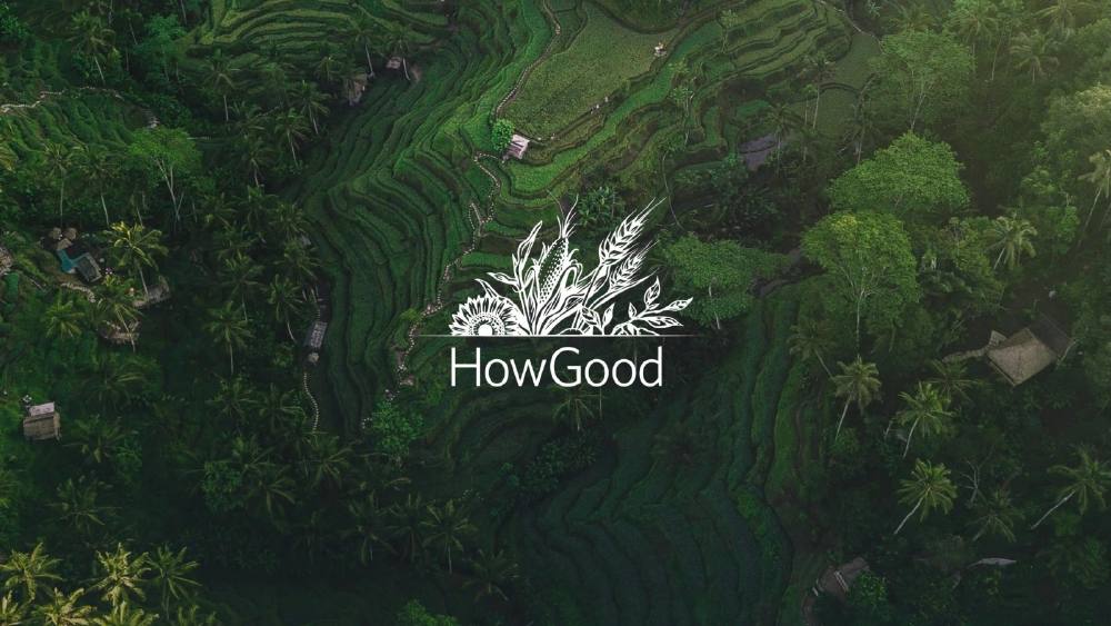 HowGood pitch deck, cover slide