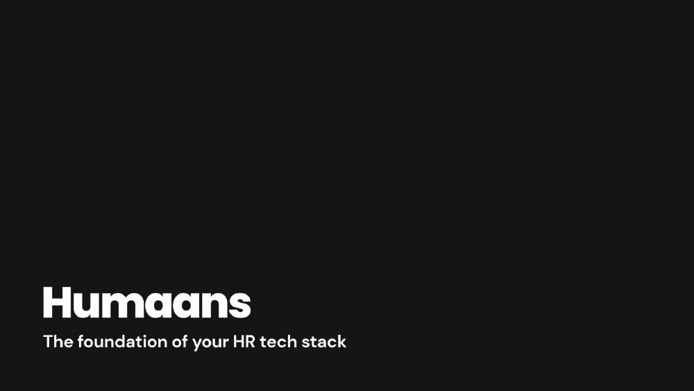 Humaans pitch deck, cover slide