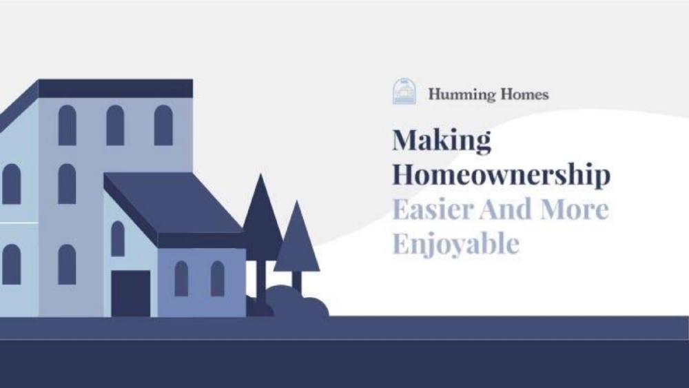 Humming Homes pitch deck, cover slide