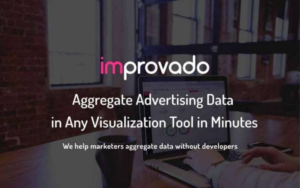 Improvado pitch deck, cover slide