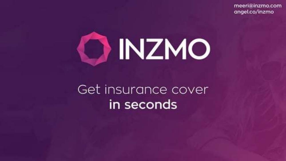 INZMO pitch deck, cover slide