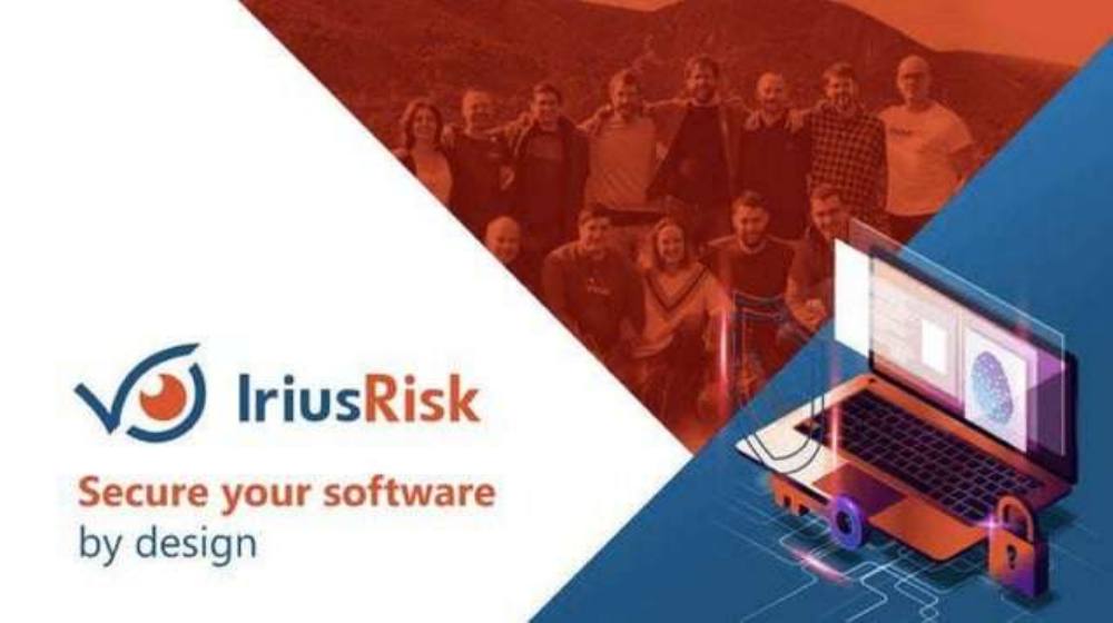 IriusRisk pitch deck, cover slide