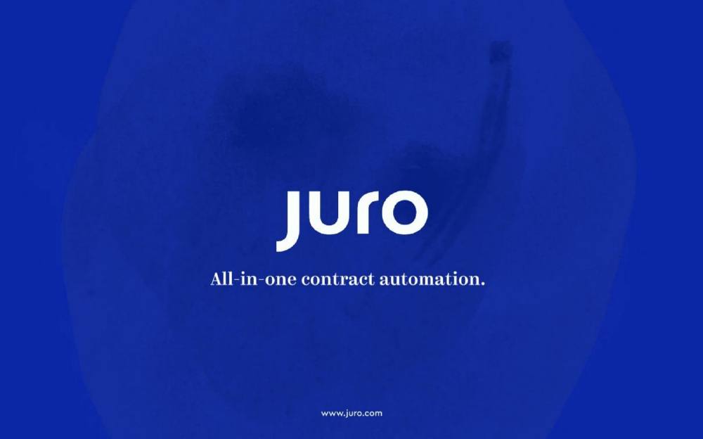 Juro pitch deck, cover slide