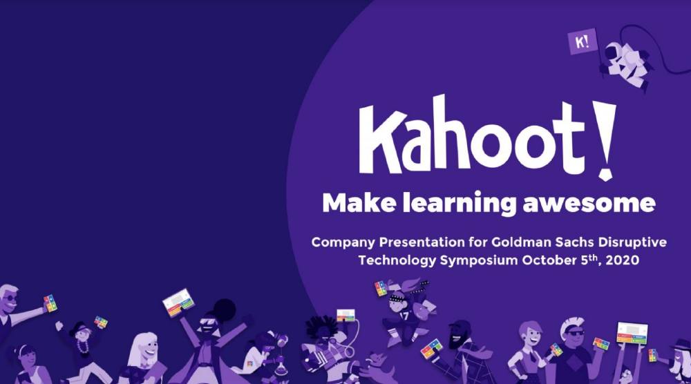 Kahoot! pitch deck, cover slide