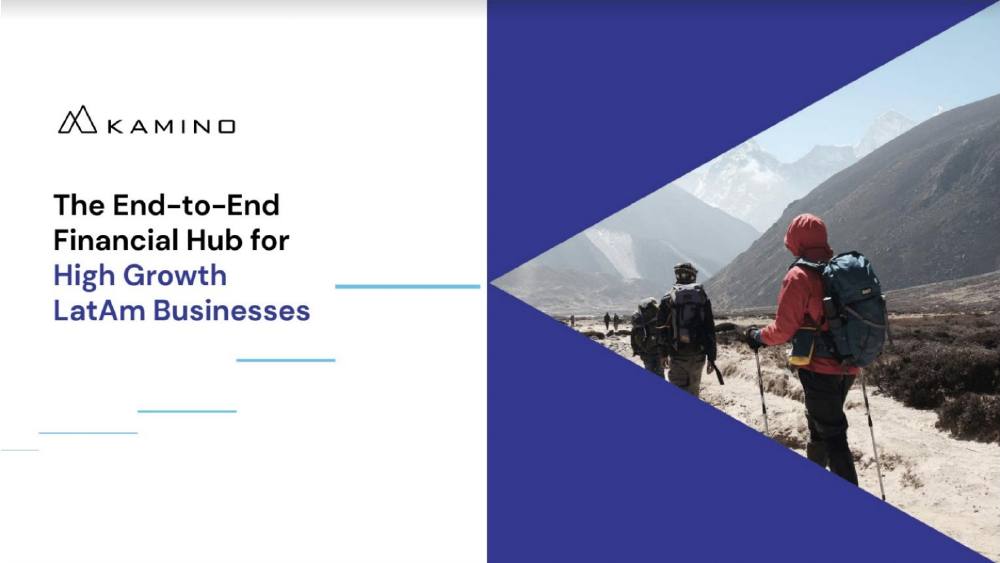 Kamino pitch deck, cover slide