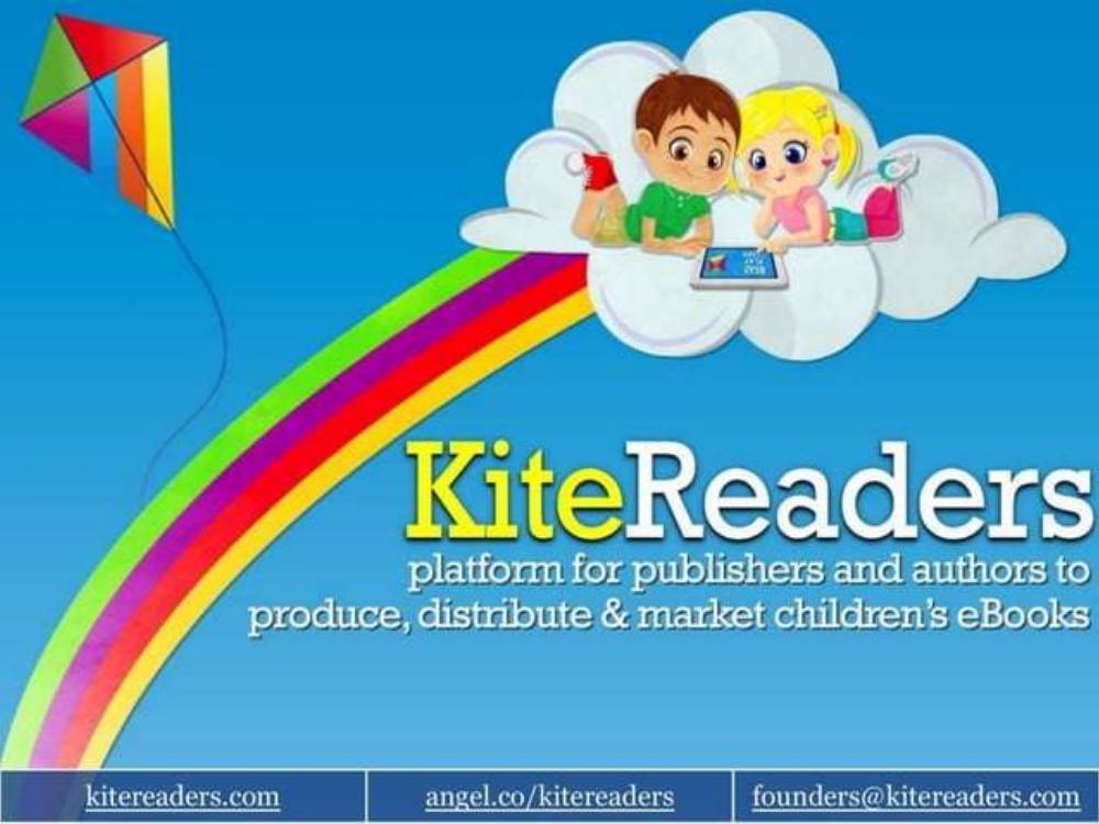 KiteReaders pitch deck, cover slide