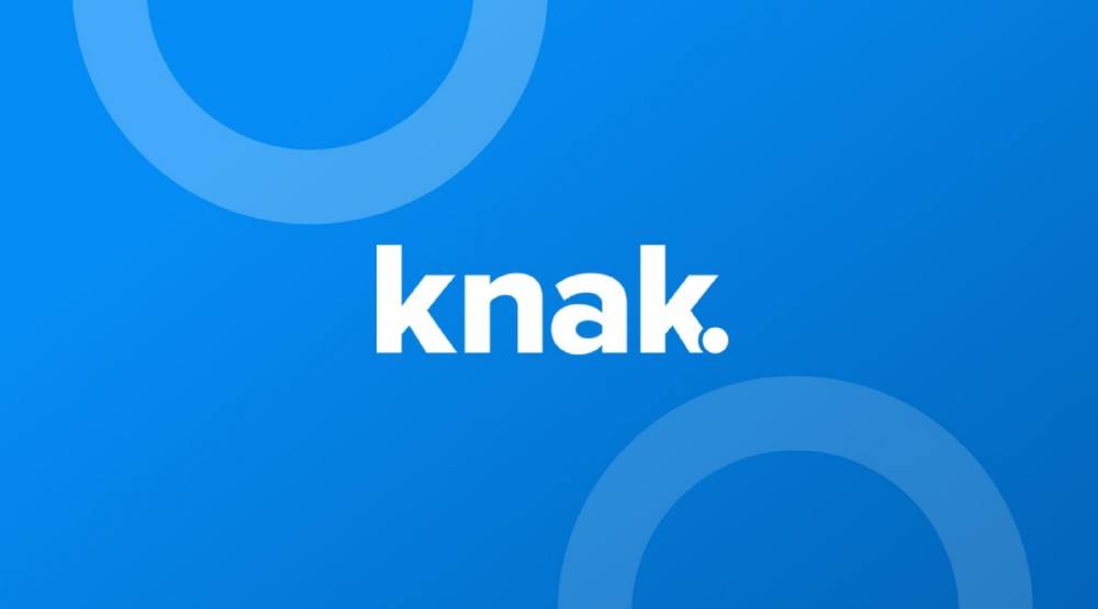 Knak pitch deck, cover slide