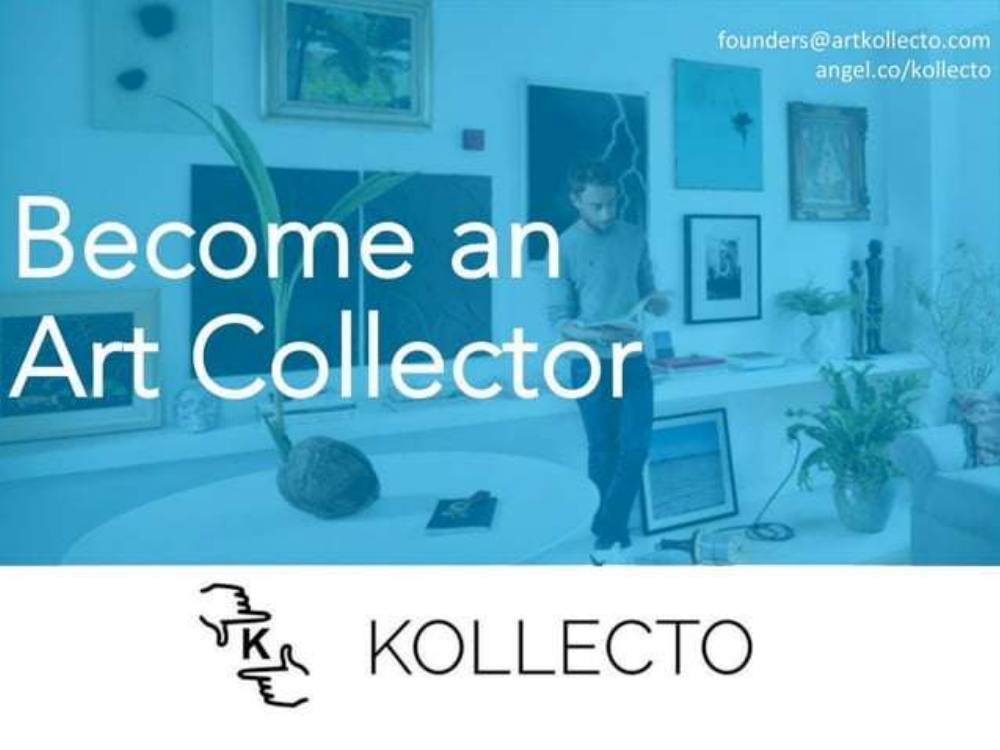 Kollecto pitch deck, cover slide