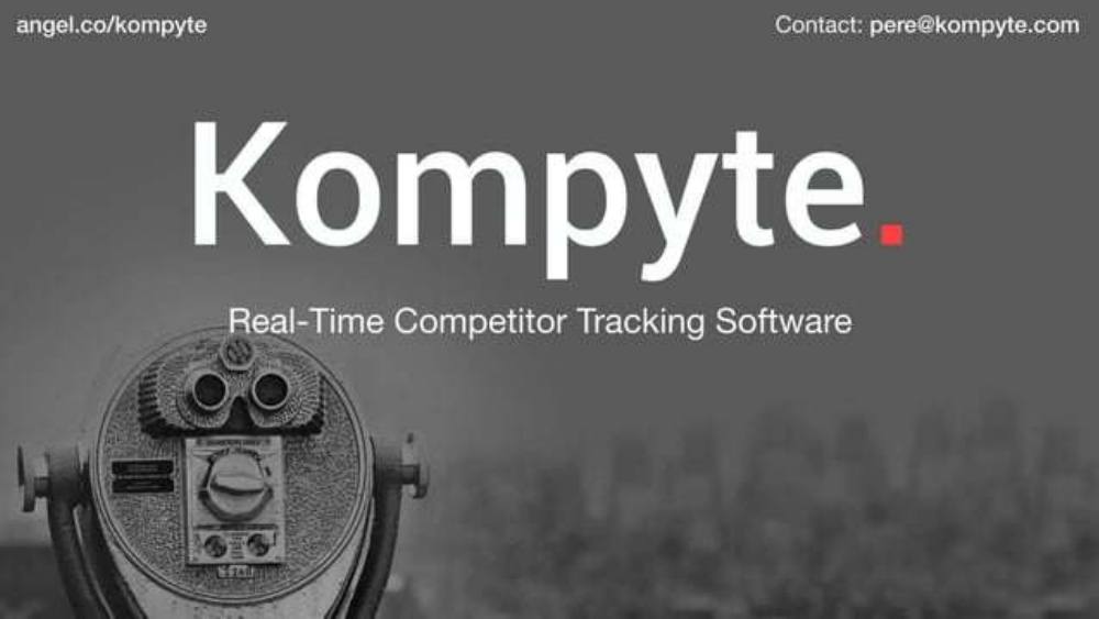 Kompyte. pitch deck, cover slide