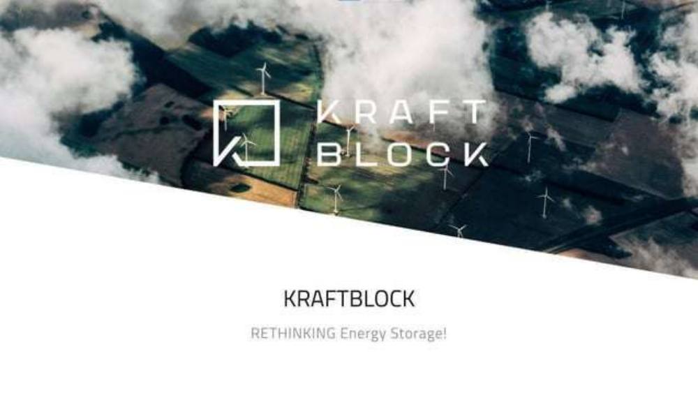 Kraftblock pitch deck, cover slide