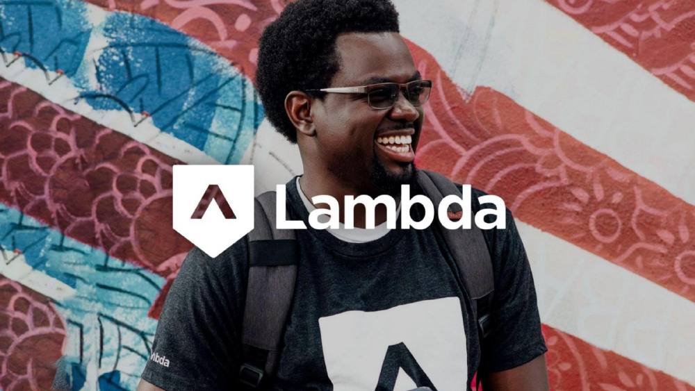 Lambda School pitch deck, cover slide