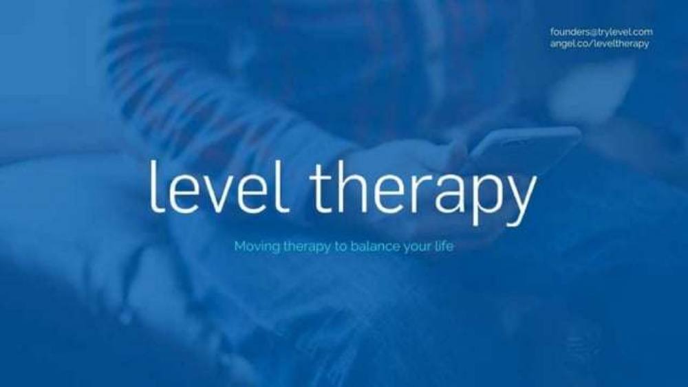 Leveltherapy pitch deck, cover slide