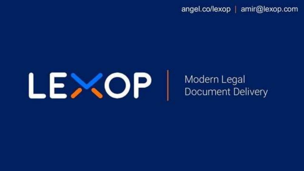 Lexop pitch deck, cover slide