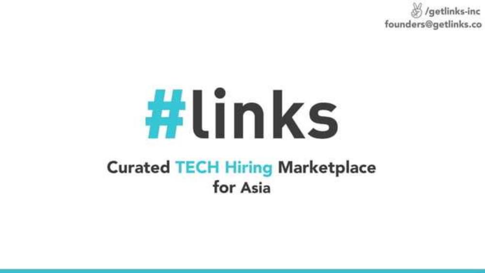 Links pitch deck, cover slide