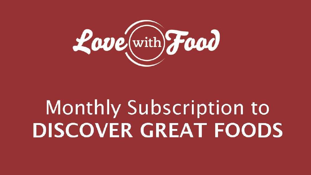 Love With Food pitch deck, cover slide