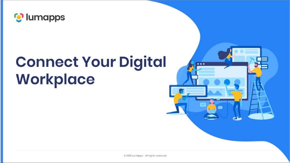 LumApps pitch deck, cover slide