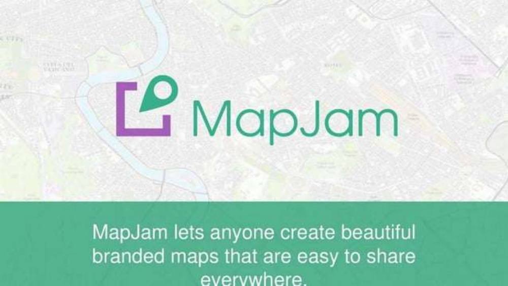 MapJam pitch deck, cover slide