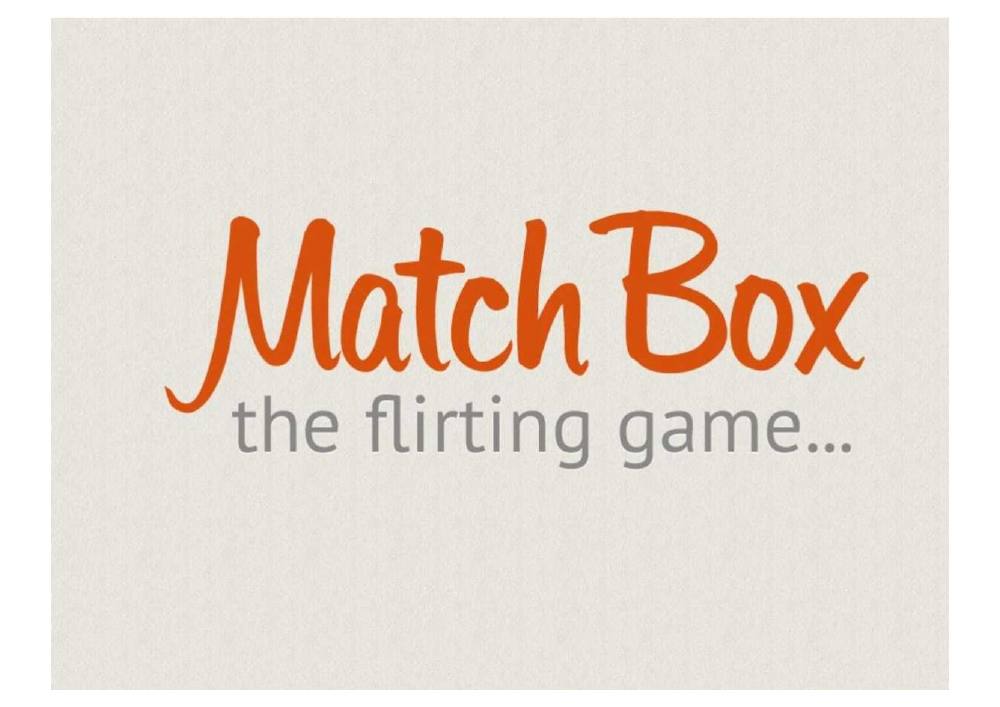 Matchbox pitch deck, cover slide