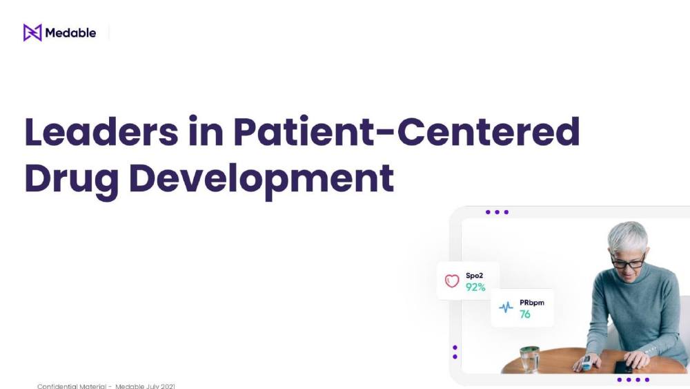 MedAble pitch deck, cover slide