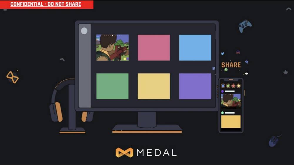 Medal.tv pitch deck, cover slide