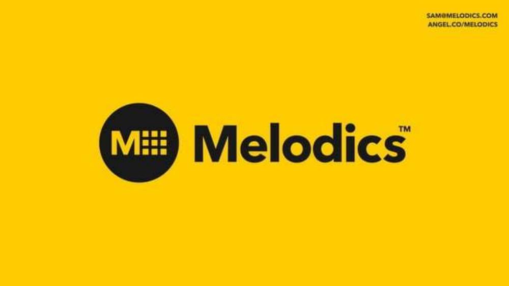 Melodics pitch deck, cover slide