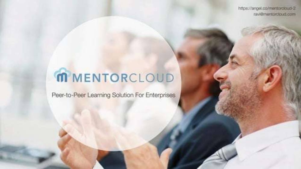 MentorCloud pitch deck, cover slide