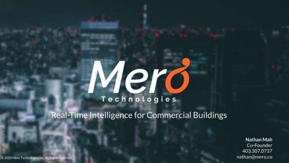 Mero pitch deck, cover slide