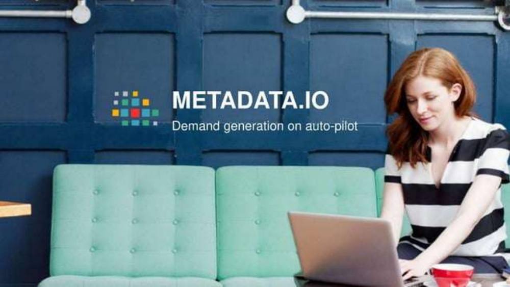 metadataIO pitch deck, cover slide