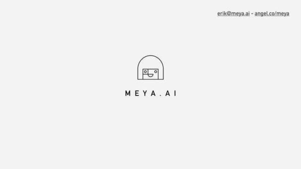 Meya.ai pitch deck, cover slide