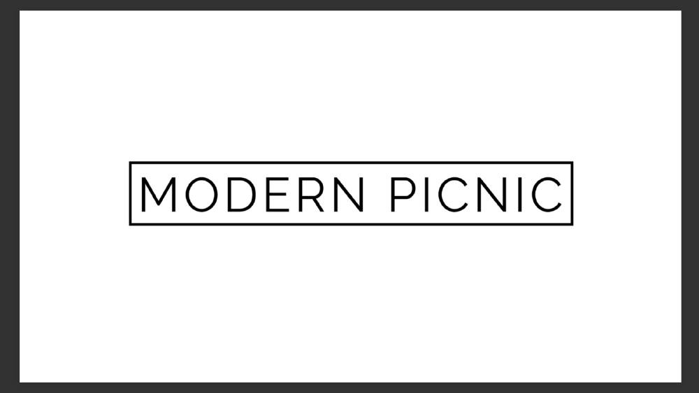 Modern Picnic pitch deck, cover slide