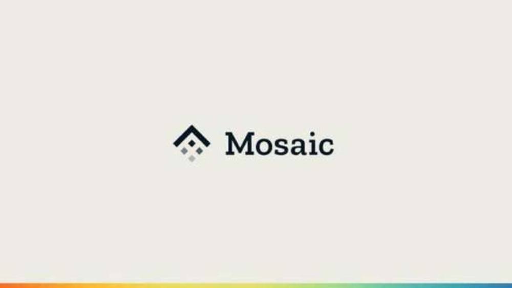 Mosaic pitch deck, cover slide