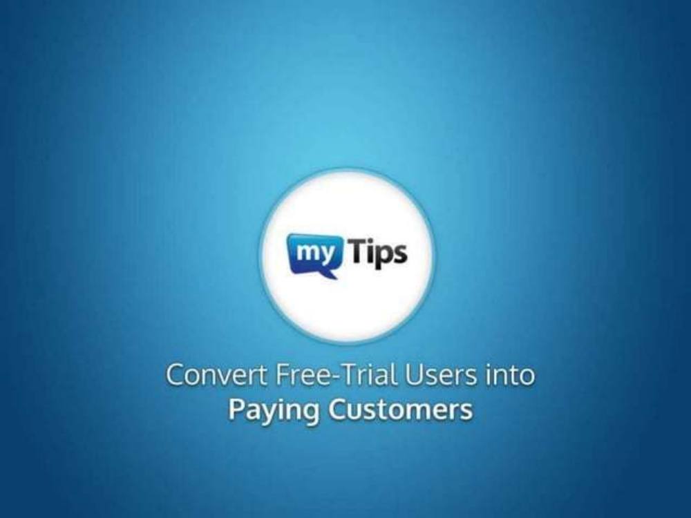 myTips pitch deck, cover slide