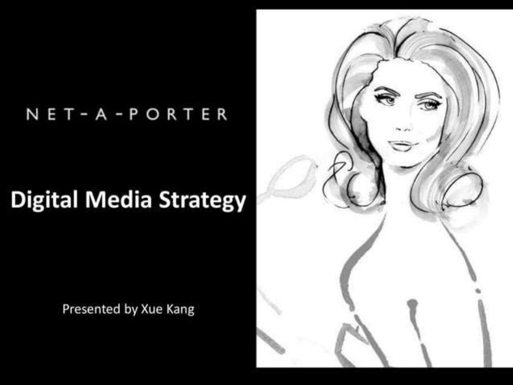 Netaporter pitch deck, cover slide